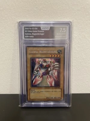 Yu-Gi-Oh! Gamma The Magnet Warrior DOR-G003 AOG Grading 7 Near Mint Secret Rare - Bild 1 von 2