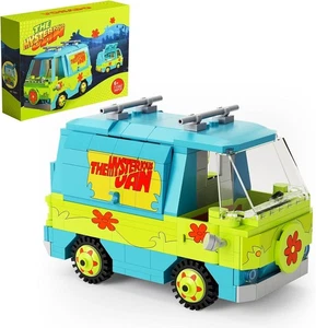 *FREE SHIP* MYSTERY MACHINE Scooby Doo Building Block Set "Lego" - Picture 1 of 6
