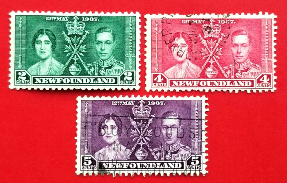 Canada Newfoundland #230-232 Coronation - Omnibus Issue Used - Image 1 of 1