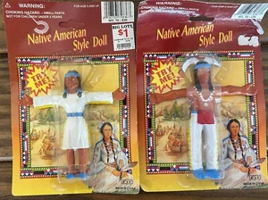 2 Indianer Puppen Pre MANLEY TOYS ?? OVP mit Größenfehler - Bild 1 von 3