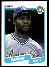 1990 Fleer Mike Felder Milwaukee Brewers #321