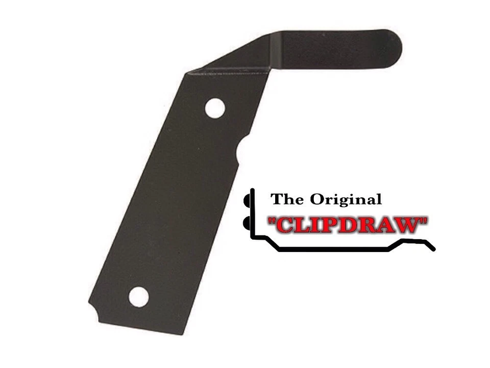 1911 COLT DEFENDER CLIPDRAW Holster Belt Pant Clip Conceal Carry Black OM-B - Image 1 of 4