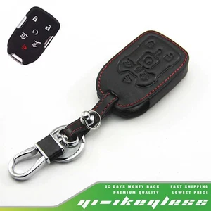 Funda de cuero para Chevy Suburban Tahoe GMC Yukon llave inteligente remota 6 botones - Imagen 1 de 7