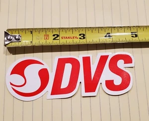 DVS Skateboarding shoes sticker/decal in red and white.  %100 authentic DVS - Picture 1 of 1
