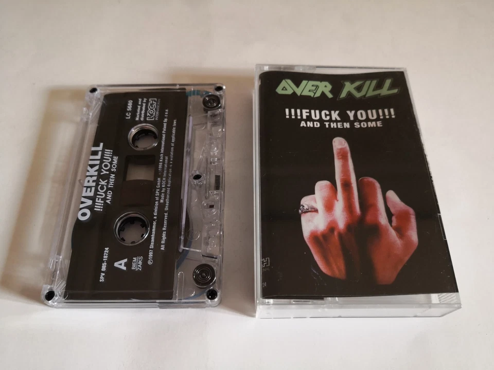 Overkill  Fuck You and then Some MC Cassette Exodus Testament Megadeth Metallica - Image 1 of 4