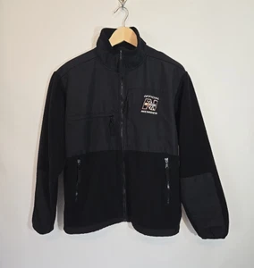 Chaqueta polar negra miembro oficial de NASCAR con cremallera talla mediana - Imagen 1 de 16