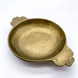 Vintage Brass Bowl, Bowl, Dekoschale Brass with Two Handles 12, 5x18cm - Picture 1 of 12