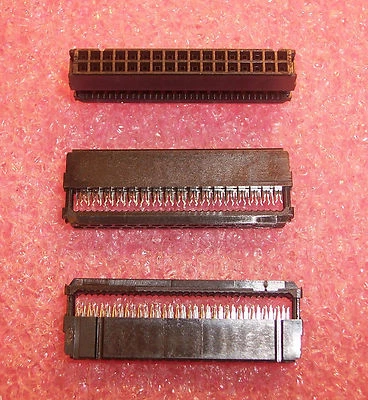 QTY (10) 34 POSITION NOVO IDC RIBBON CABLE RECEPTACLES 2.54mm 746290-8 AMP - Image 1 of 2