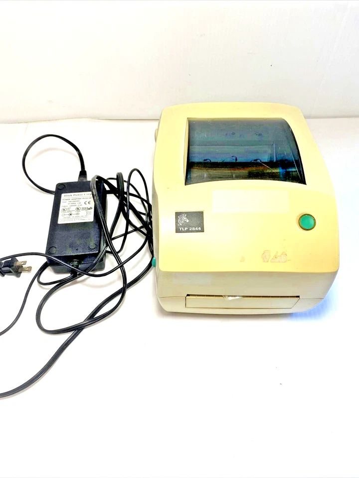 Zebra TLP2844 2844-10320-0001 Thermal Label Printer Power Supply Included - Image 1 of 4