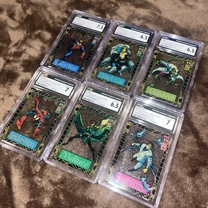 Freshly Graded CGC 1994 Marvel Fleer Spider-Man Suspended Animation Set - Bild 1 von 7