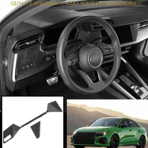 For Audi A3 S3 RS3 2022-2023 Steel Carbon Fiber Center Console Dash Odometer 4pc - Bild 1 von 5