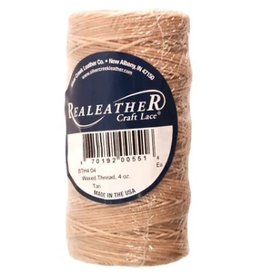 Waxed Thread Tan Polyester Realeather BTH4 04 270 Yards 4 ounce - Picture 1 of 1
