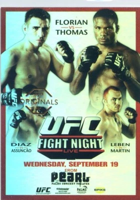 2010 UFC Series 4 DIN THOMAS NATE DIAZ POSTER ORIGINALS BUYBACK 2015 CHRONICLES - Image 1 of 2