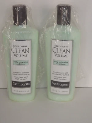 2 Bottles Neutrogena Clean Volume Body Enhancing Conditioner 10.1 Fl. Oz. NOS (R - Image 1 of 2