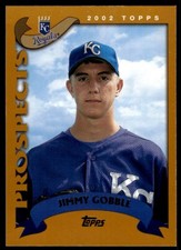 2002 Topps Baseball Card Jimmy Gobble Rookie Kansas City Royals #673