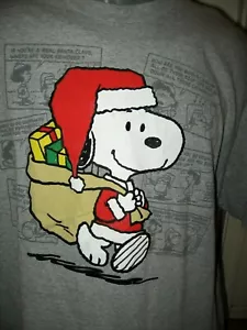 Vintage Peanuts Charlie Brown Snoopy Santa AAA Shirt Weihnachten XL Urlaub - Bild 1 von 7