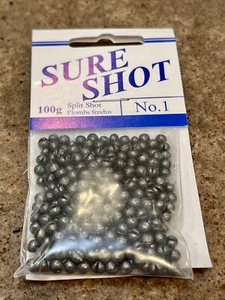 Sure Shot Blei Split Shot, Größe - #1, groß 100g / 3,527 Unzen Beutel - Bild 1 von 2