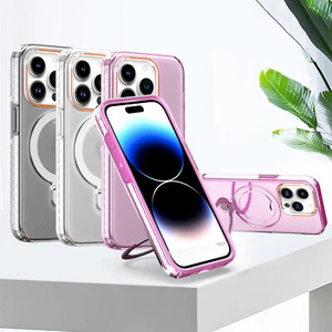 for iPhone 15 15 Plus 15 Pro Case [360° Ring Stand] [Compatible with Magsafe] - Picture 1 of 25