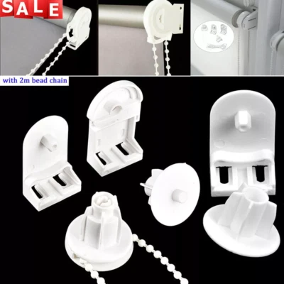 Roller Blind Fixing Kit for 25mm Pipe Roller Blind Spare Parts Chain Pipe Brackets Set - Image 1 of 4