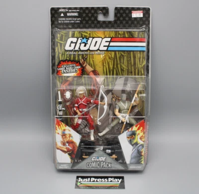 Hasbro G.I. Joe 25º Aniversário Hard Master & Snake Eyes Quadrinhos Pacote com 2 3,75" Novo - Imagem 1 de 4