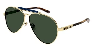 Gucci GG1287S Gold/Green (003) Sunglasses - Picture 1 of 1