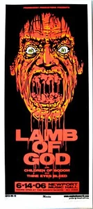 Lamb Of God Concert Poster 2006 Mike Martin - Picture 1 of 2