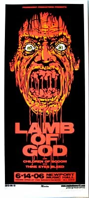 Lamb Of God Concert Poster 2006 Mike Martin - Image 1 of 2