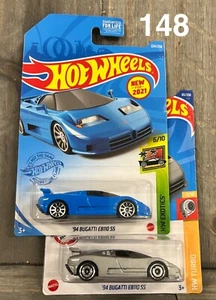 Hot Wheels HW Exotics '94 Bugatti EB110 SS Blue Silver Lot HW Turbo xploraf 148 - Picture 1 of 3