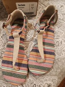 Toms Playa Sandals Mixed Woven Burlap Women's Size 6 USED