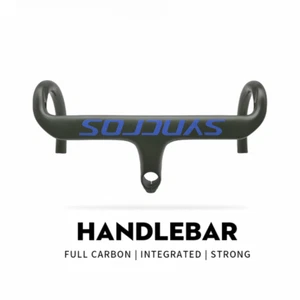 Carbon Road Bike Handlebar UD Matt Bicycle Ultra Light Integrated Handlebars - Picture 1 of 47