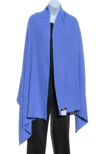 Cashmere|Shawl/Wrap|2 Ply|Hand Loomed|Nepal|Mini Herringbone| Light Blue - Picture 1 of 5