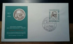 Tag der Briefmarke 1958 Berlin Charlottenburg - Theodor Mommsen / Brief Stempel - Picture 1 of 1
