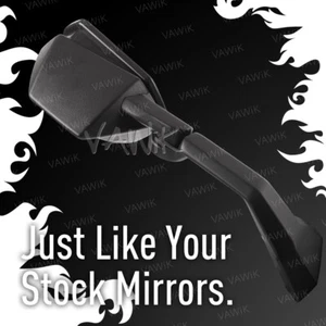 VAWiK -OE replacement mirror black fits Ninja ZX-10R (ZX1000E)' 08-'10 x1 RH - Bild 1 von 5