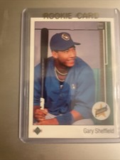 1989 Upper Deck Gary Sheffield #13b Rookie  Milwaukee Brewers