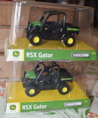 John Deere RSX Gator Utility Vehicle Toy TOMY ERTL Iron  LOT OF 2 NEW - Image 1 of 4