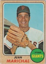 JUAN MARICHAL; 1968 Topps Baseball Card #205