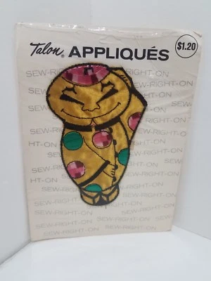 New Old Stock 1971 Talon Applique Sew On Patch Golden Chinaman #A7032 - Image 1 of 2