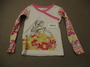 Hanna Andersson Disney Size 5 Girl Multicolor 100% Organic Cotton Pajama Top 911 - Picture 1 of 5