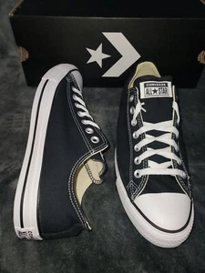 CONVERSE CHUCK TAYLOR ALL STAR OX M9166 ZAPATOS BLANCOS NEGROS PARA HOMBRE EE. UU. TALLA 9 NUEVOS - Imagen 1 de 9