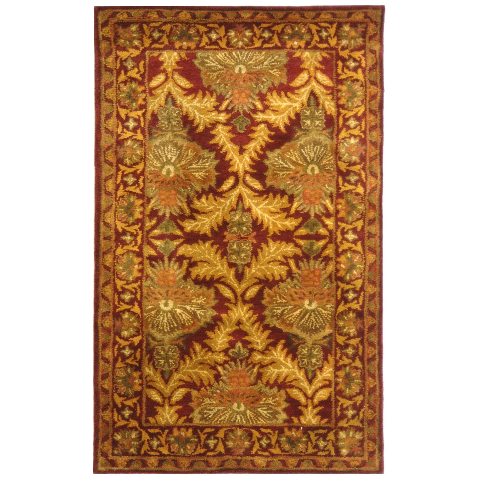 Safavieh Antiquities Traditional Hand Tufted Wine / Gold Rug - AT54A-3