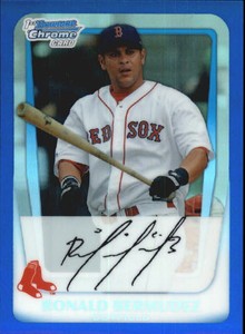 2011 Bowman Chrome Prospects Blue Refractors Card #BCP59 Ronald Bermudez /250