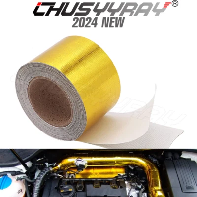 Cinta de escape aislamiento térmico admisión de aire protector térmico envoltura barrera reflectante Foto 1 de 4