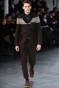 Junya Watanabe AW11 Nordic Long Knitted Wool Sweater / Dress Comme des Garcons - Picture 1 of 13