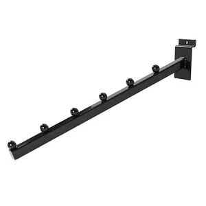 Lot of 24 Slatwall Waterfall Faceouts Black 6 Ball Cascading 1" Square Tube - Picture 1 of 13