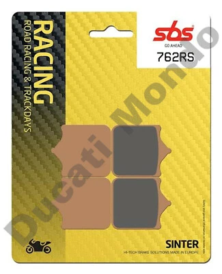 Pastillas freno delanteras SBS 762RS Racing Sinter Aprilia Benelli Bimota Derbi Ducati KTM Foto 1 de 3