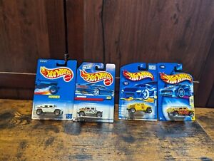 Lot Of Four Hotwheels Hummers HumVees New All Different #T3