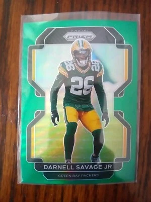 2021 Panini Prizm Football Darnell Savage Jr. Green Prizm #142 - Image 1 of 2