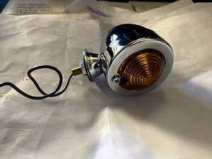 Fat bullet flange style Blinkers pair chopper hotrod bobber custom - Picture 1 of 3