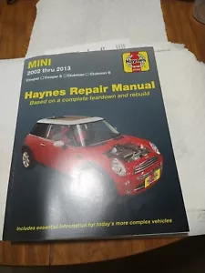HAYNES REPAIR MANUAL FOR MINI COOPER 2002 THRU 2013 - Picture 1 of 7
