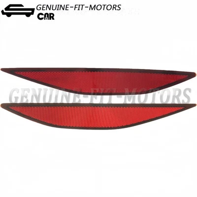 Dark Red Lens Rear Bumper Reflector Lenses Fits Volkswagen Golf 2017-2015 NEW US Foto 1 de 4